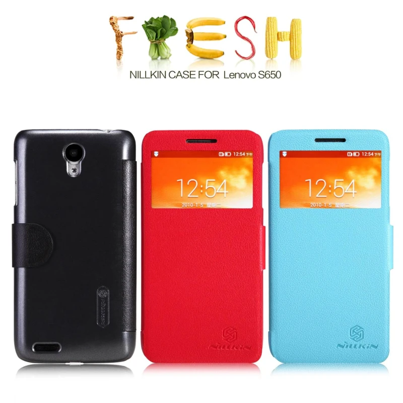 Nillkin Fresh Series Leather case for Lenovo S650 S658 official NILLKIN store Nillkin Fresh Series Leather case for Lenovo S650 S658 order from official NILLKIN store