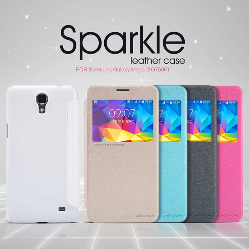Nillkin Sparkle Series New Leather case for Samsung Galaxy Mega 2 (G750F) official NILLKIN store Nillkin Sparkle Series New Leather case for Samsung Galaxy Mega 2 (G750F) order from official NILLKIN store