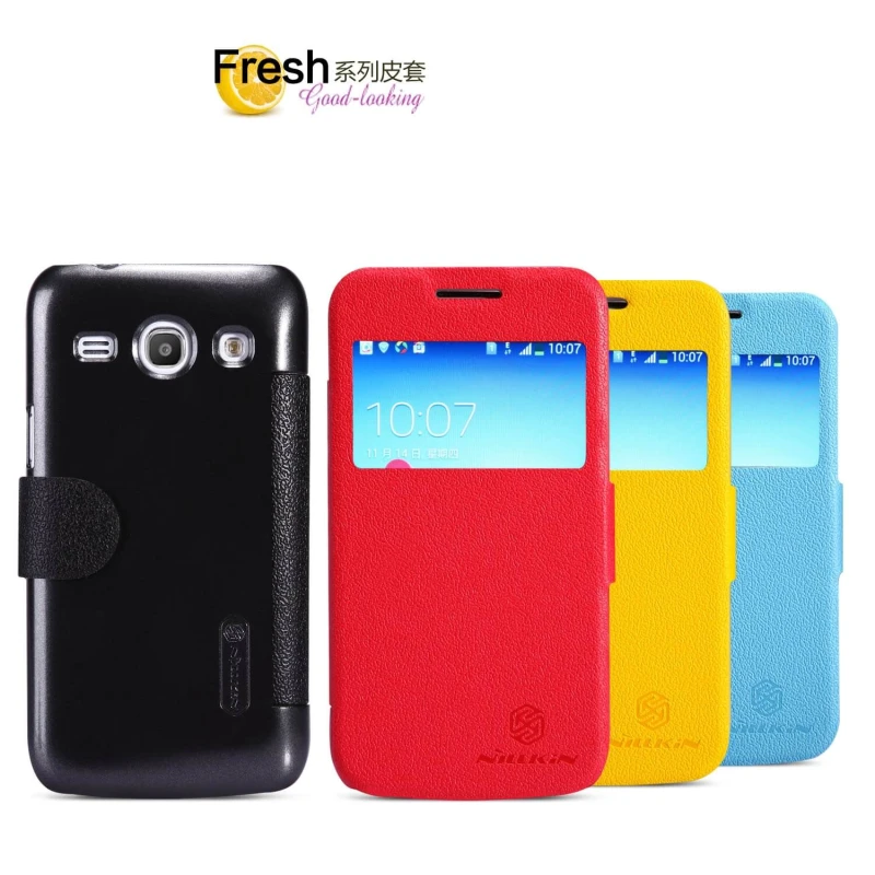 Nillkin Fresh Series Leather case for Samsung Galaxy Trend 3 (G3502U) official NILLKIN store Nillkin Fresh Series Leather case for Samsung Galaxy Trend 3 (G3502U) order from official NILLKIN store