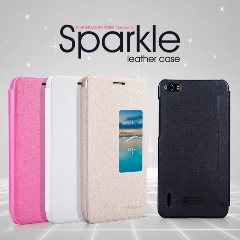Nillkin Sparkle Series New Leather case for Huawei Honor 6 official NILLKIN store Nillkin Sparkle Series New Leather case for Huawei Honor 6 order from official NILLKIN store