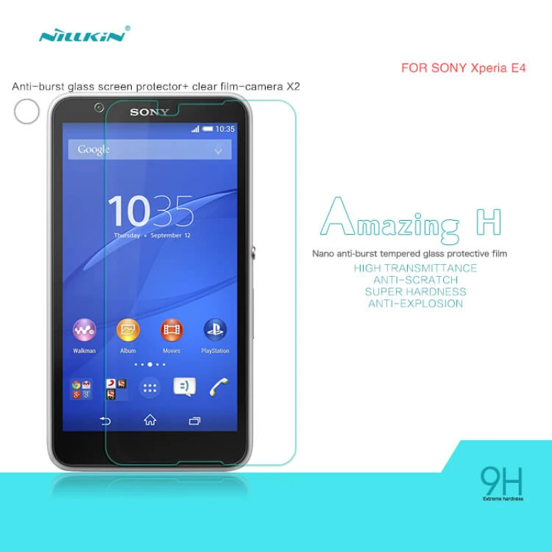 Nillkin Amazing H tempered glass screen protector for Sony Xperia E4 (Dual E2114 E2124 E2115 E2104 E2105) official NILLKIN store Nillkin Amazing H tempered glass screen protector for Sony Xperia E4 (Dual E2114 E2124 E2115 E2104 E2105) order from official NILLKIN store