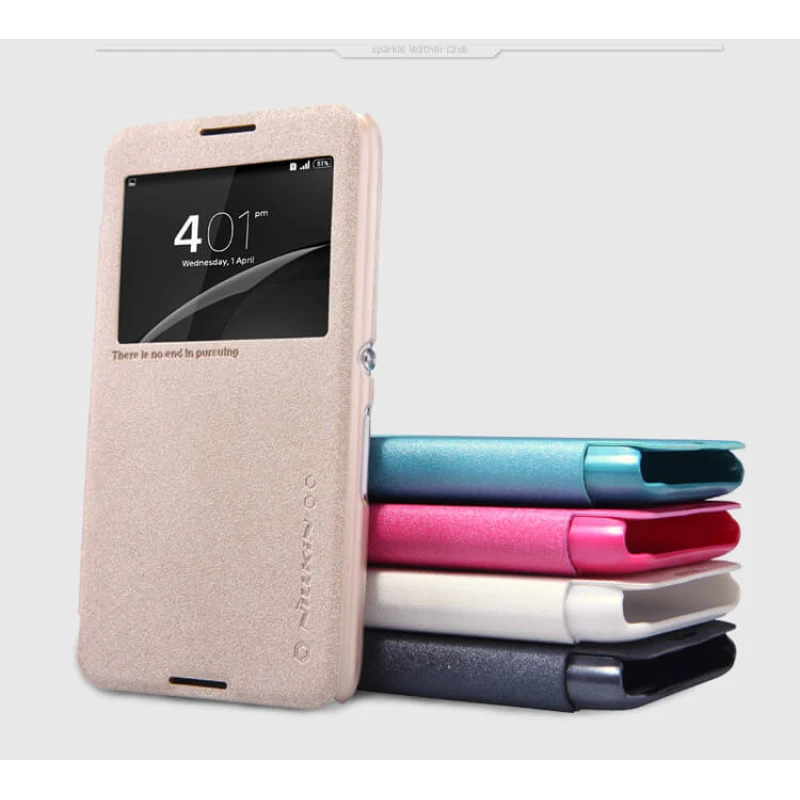 Nillkin Sparkle Series New Leather case for Sony Xperia E4 (Dual E2114 E2124 E2115 E2104 E2105) official NILLKIN store Nillkin Sparkle Series New Leather case for Sony Xperia E4 (Dual E2114 E2124 E2115 E2104 E2105) order from official NILLKIN store