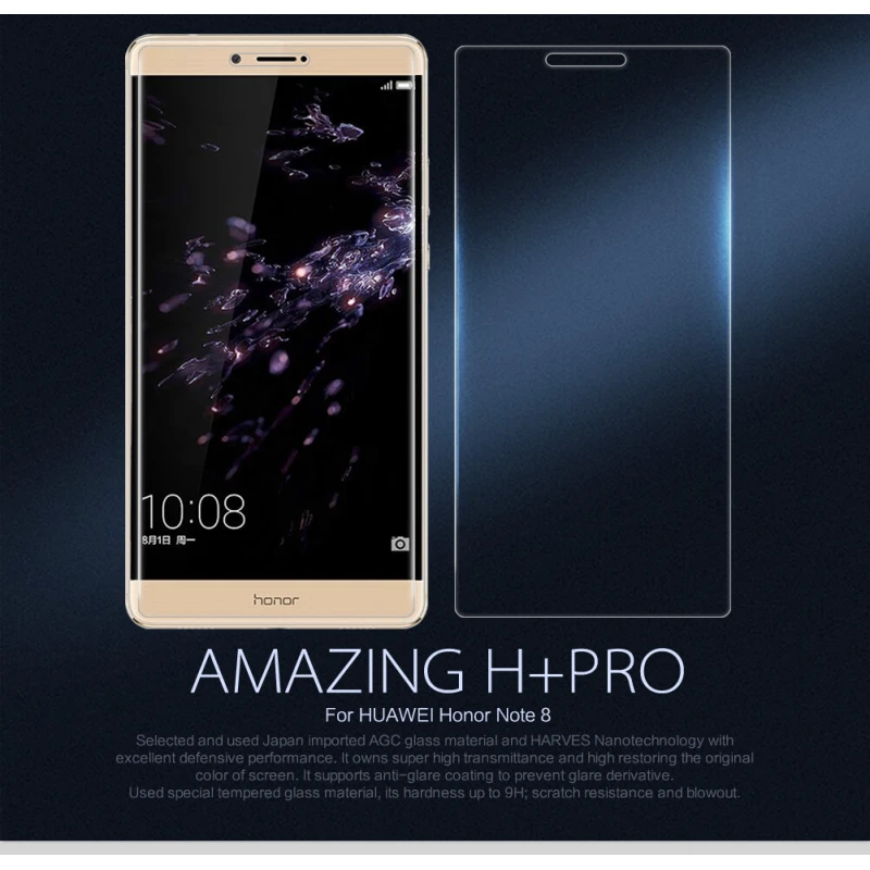 Nillkin Amazing H+ Pro tempered glass screen protector for Huawei Honor Note 8 official NILLKIN store Nillkin Amazing H+ Pro tempered glass screen protector for Huawei Honor Note 8 order from official NILLKIN store