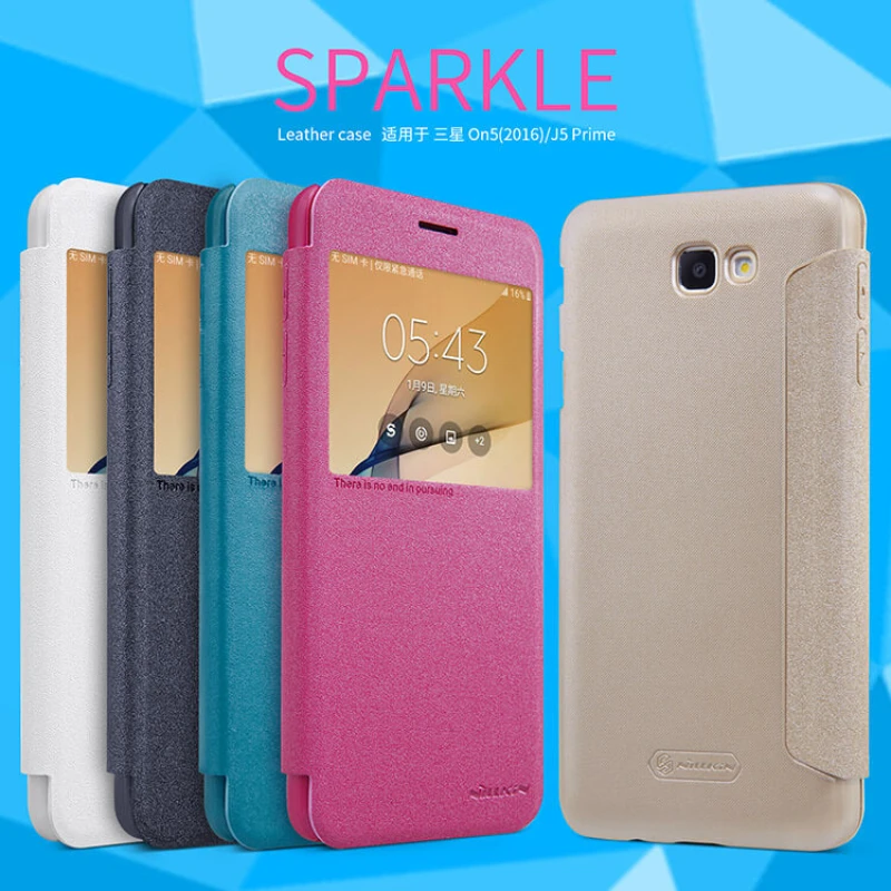 Nillkin Sparkle Series New Leather case for Samsung Galaxy J5 Prime (On5 2016) official NILLKIN store Nillkin Sparkle Series New Leather case for Samsung Galaxy J5 Prime (On5 2016) order from official NILLKIN store