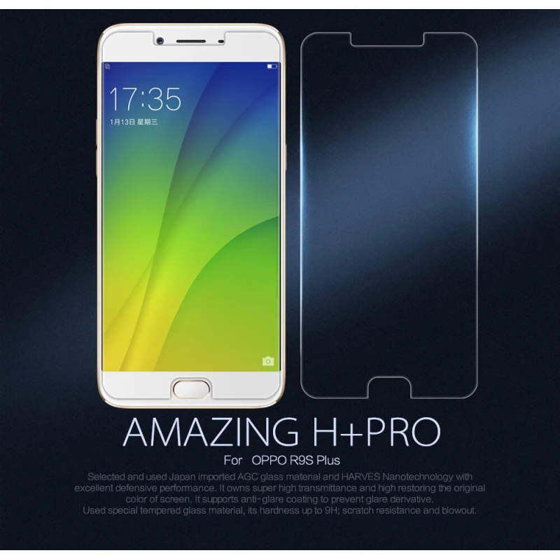 Nillkin Amazing H+ Pro tempered glass screen protector for Oppo R9S Plus official NILLKIN store Nillkin Amazing H+ Pro tempered glass screen protector for Oppo R9S Plus order from official NILLKIN store