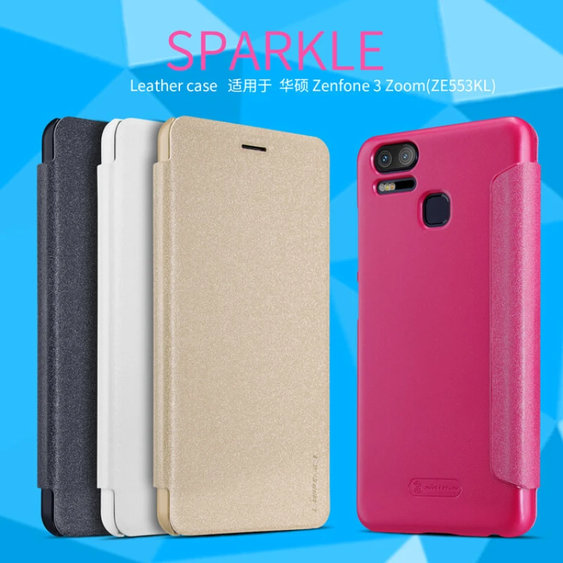 Nillkin Sparkle Series New Leather case for Asus Zenfone 3 Zoom (ZE553KL) official NILLKIN store Nillkin Sparkle Series New Leather case for Asus Zenfone 3 Zoom (ZE553KL) order from official NILLKIN store
