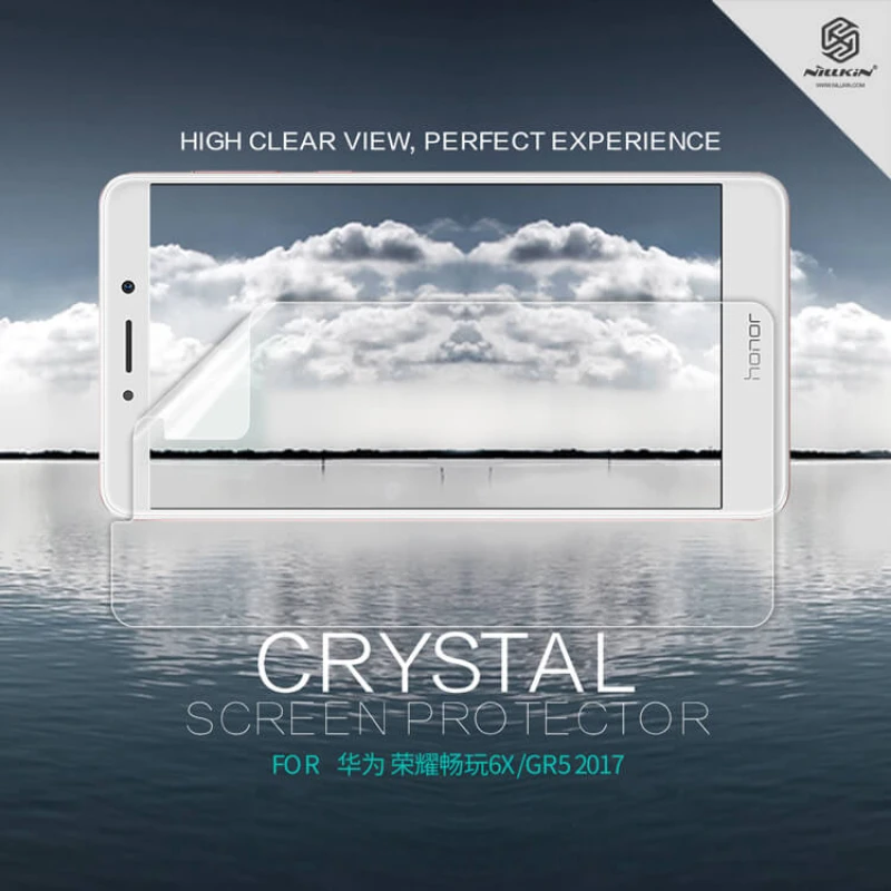 Nillkin Super Clear Anti-fingerprint Protective Film for Huawei Mate 9 Lite / Huawei GR5 (2017) / Huawei Honor 6X official NILLKIN store Nillkin Super Clear Anti-fingerprint Protective Film for Huawei Mate 9 Lite / Huawei GR5 (2017) / Huawei Honor 6X order from official NILLKIN store