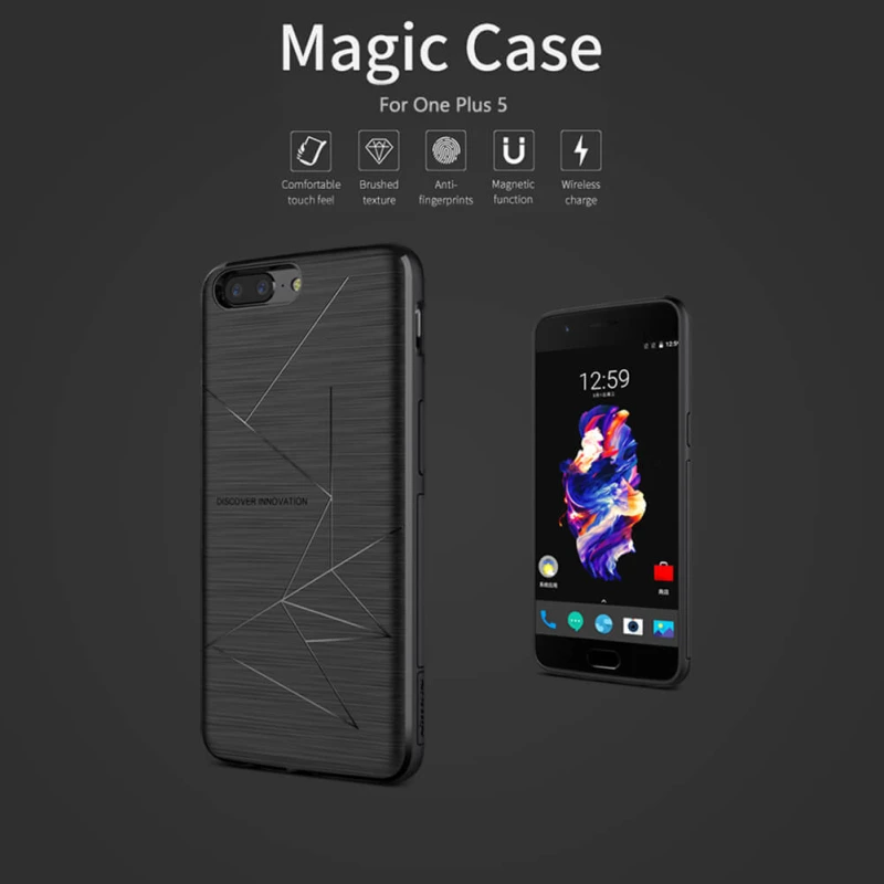 Nillkin Magic Qi wireless charger case for Oneplus 5 (A5000 A5003 A5005) official NILLKIN store Nillkin Magic Qi wireless charger case for Oneplus 5 (A5000 A5003 A5005) order from official NILLKIN store