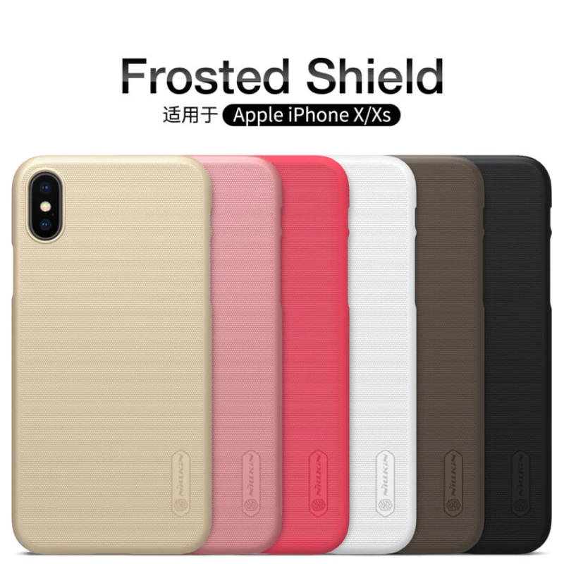 Nillkin Super Frosted Shield Matte cover case for Apple iPhone XS, iPhone X (without LOGO cutout) official NILLKIN store Nillkin Super Frosted Shield Matte cover case for Apple iPhone XS, iPhone X (without LOGO cutout) order from official NILLKIN store
