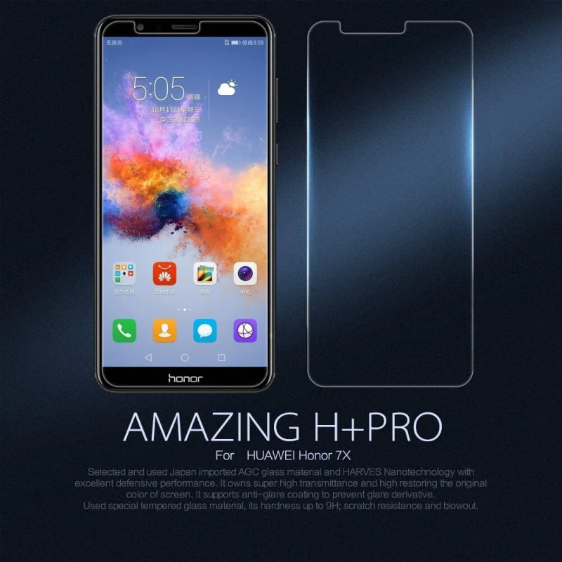 Nillkin Amazing H+ Pro tempered glass screen protector for Huawei Honor 7X official NILLKIN store Nillkin Amazing H+ Pro tempered glass screen protector for Huawei Honor 7X order from official NILLKIN store