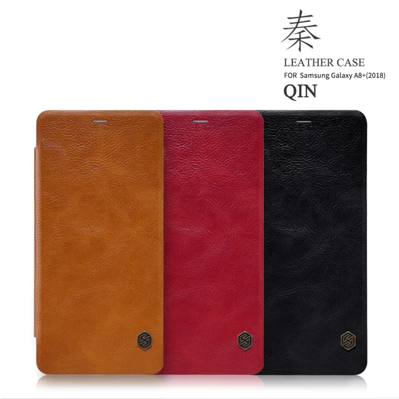 Nillkin Qin Series Leather case for Samsung Galaxy A8 Plus (2018) official NILLKIN store Nillkin Qin Series Leather case for Samsung Galaxy A8 Plus (2018) order from official NILLKIN store