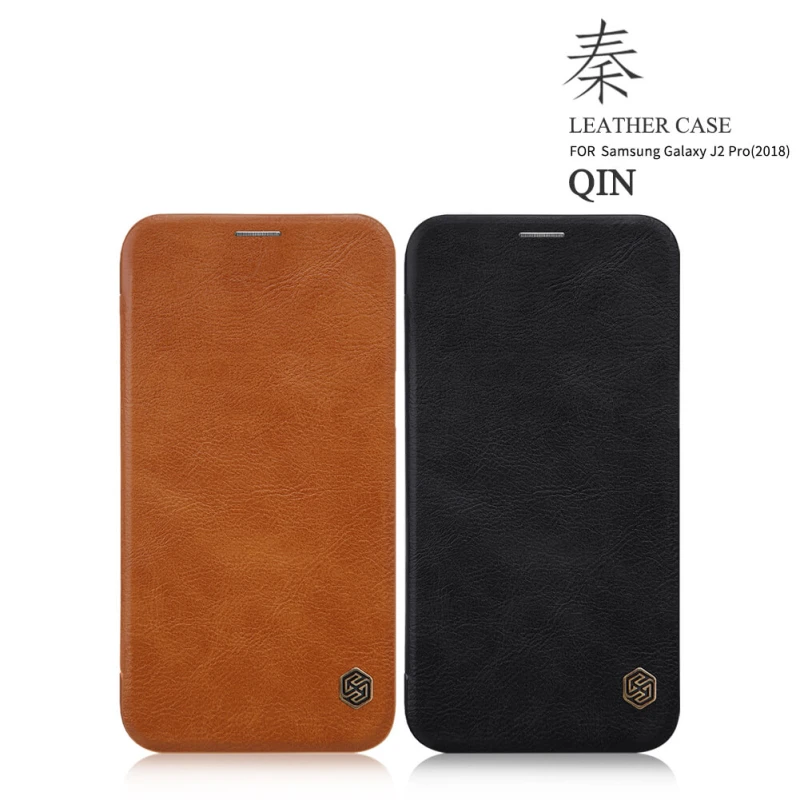 Nillkin Qin Series Leather case for Samsung Galaxy J2 Pro (2018) official NILLKIN store Nillkin Qin Series Leather case for Samsung Galaxy J2 Pro (2018) order from official NILLKIN store
