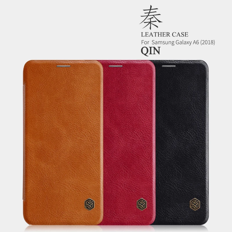 Nillkin Qin Series Leather case for Samsung Galaxy A6 (2018) official NILLKIN store Nillkin Qin Series Leather case for Samsung Galaxy A6 (2018) order from official NILLKIN store