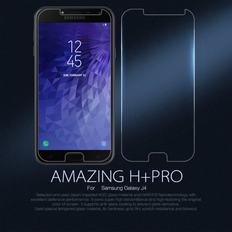 Nillkin Amazing H+ Pro tempered glass screen protector for Samsung Galaxy J4 official NILLKIN store Nillkin Amazing H+ Pro tempered glass screen protector for Samsung Galaxy J4 order from official NILLKIN store