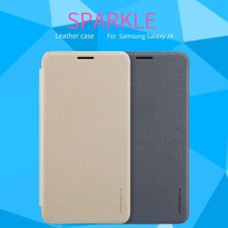 Nillkin Sparkle Series New Leather case for Samsung Galaxy J4 official NILLKIN store Nillkin Sparkle Series New Leather case for Samsung Galaxy J4 order from official NILLKIN store
