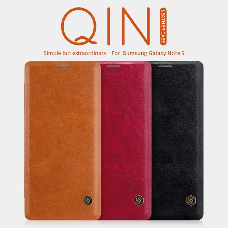 Nillkin Qin Series Leather case for Samsung Galaxy Note 9 official NILLKIN store Nillkin Qin Series Leather case for Samsung Galaxy Note 9 order from official NILLKIN store