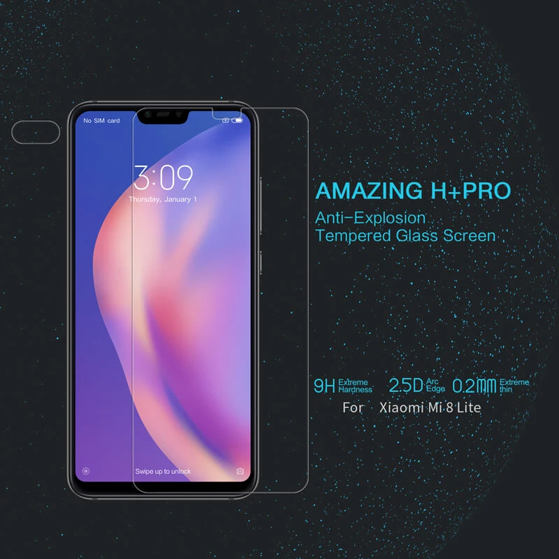 Nillkin Amazing H+ Pro tempered glass screen protector for Xiaomi Mi8 Lite official NILLKIN store Nillkin Amazing H+ Pro tempered glass screen protector for Xiaomi Mi8 Lite order from official NILLKIN store