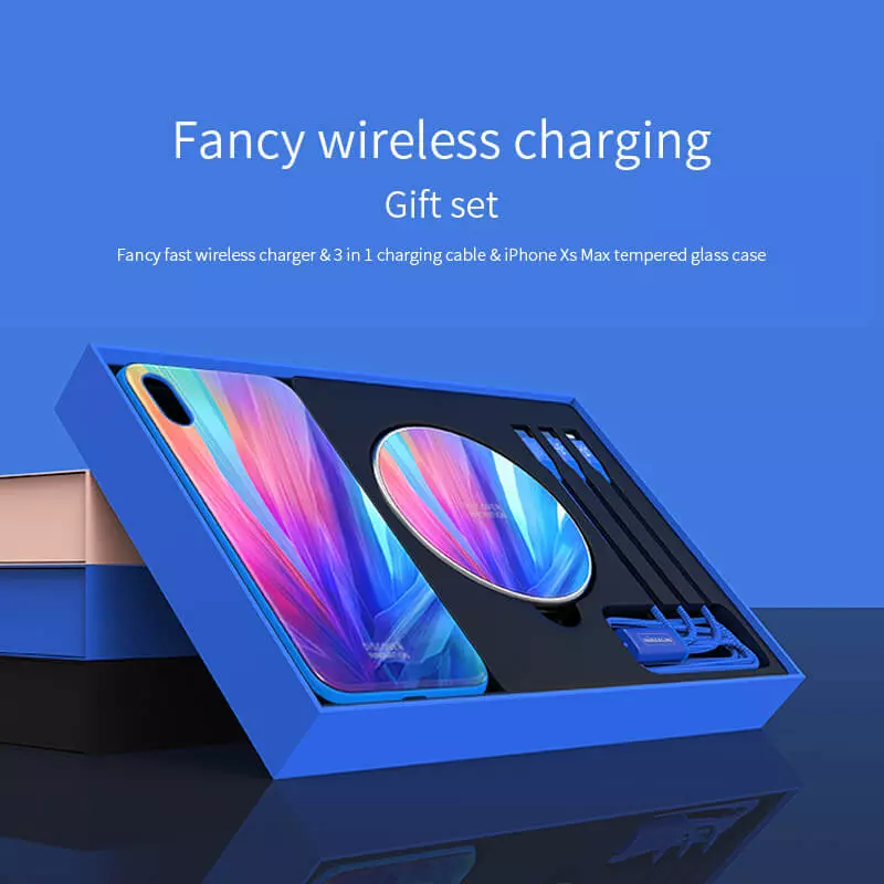 Nillkin Fancy wireless gift set for Apple iPhone XS Max official NILLKIN store Nillkin Fancy wireless gift set for Apple iPhone XS Max order from official NILLKIN store