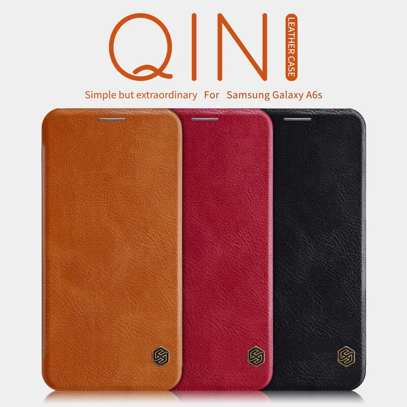 Nillkin Qin Series Leather case for Samsung Galaxy A6s official NILLKIN store Nillkin Qin Series Leather case for Samsung Galaxy A6s order from official NILLKIN store