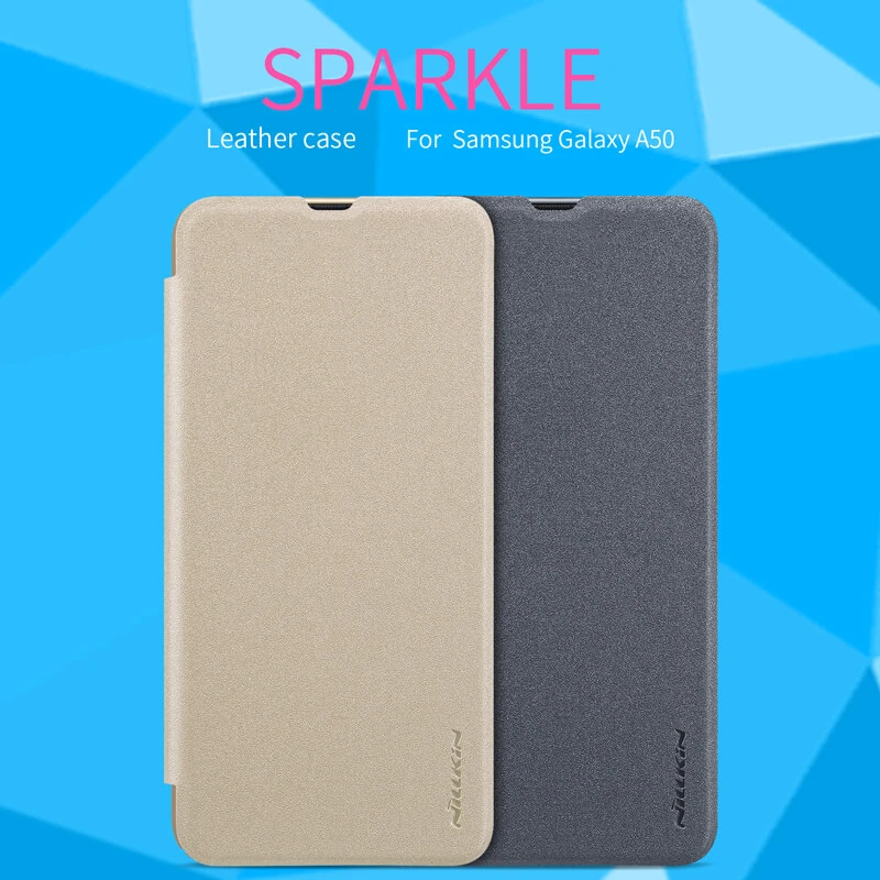 Nillkin Sparkle Series New Leather case for Samsung Galaxy A50 official NILLKIN store Nillkin Sparkle Series New Leather case for Samsung Galaxy A50 order from official NILLKIN store