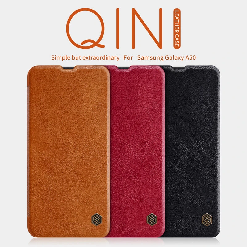 Nillkin Qin Series Leather case for Samsung Galaxy A50 official NILLKIN store Nillkin Qin Series Leather case for Samsung Galaxy A50 order from official NILLKIN store
