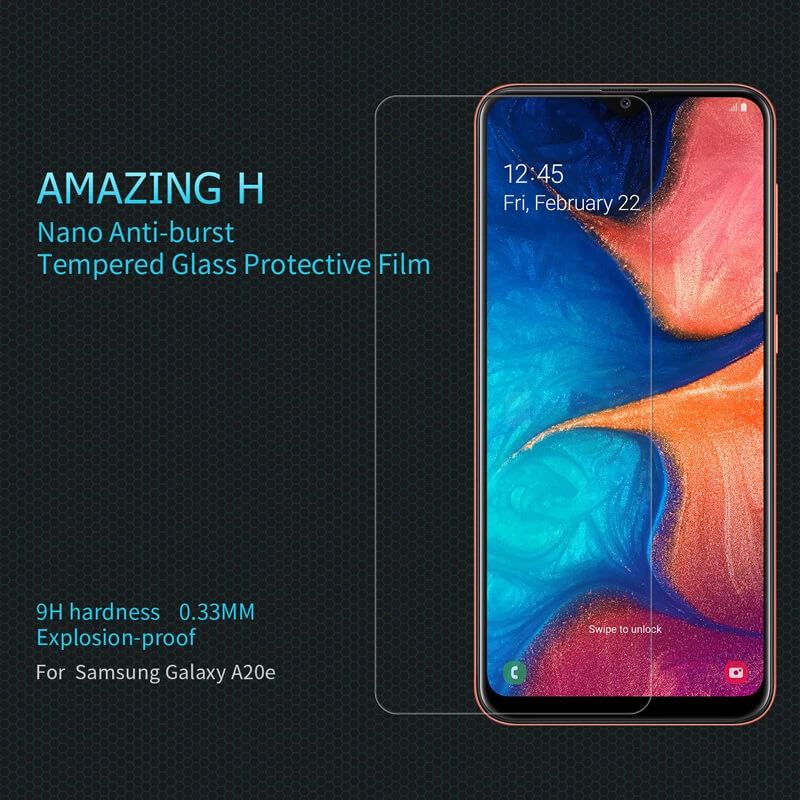 Nillkin Amazing H tempered glass screen protector for Samsung Galaxy A20e official NILLKIN store Nillkin Amazing H tempered glass screen protector for Samsung Galaxy A20e order from official NILLKIN store