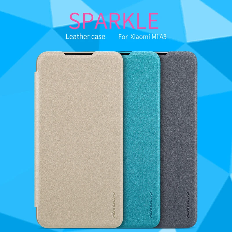 Nillkin Sparkle Series New Leather case for Xiaomi Mi CC9e (Mi A3) official NILLKIN store Nillkin Sparkle Series New Leather case for Xiaomi Mi CC9e (Mi A3) order from official NILLKIN store