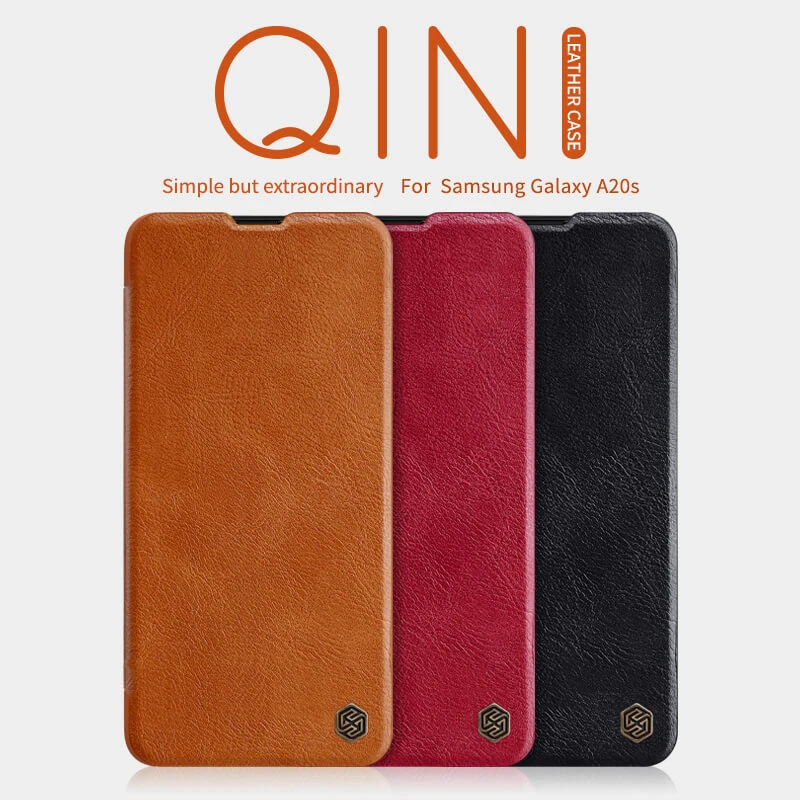 Nillkin Qin Series Leather case for Samsung Galaxy A20s official NILLKIN store Nillkin Qin Series Leather case for Samsung Galaxy A20s order from official NILLKIN store