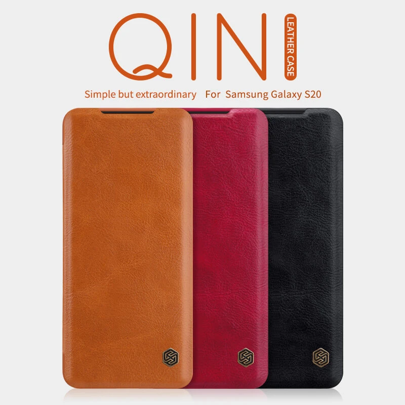 Nillkin Qin Series Leather case for Samsung Galaxy S20 (S20 5G) official NILLKIN store Nillkin Qin Series Leather case for Samsung Galaxy S20 (S20 5G) order from official NILLKIN store