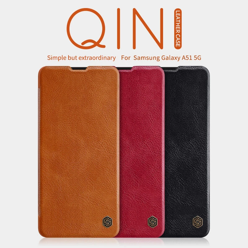 Nillkin Qin Series Leather case for Samsung Galaxy A51 5G official NILLKIN store Nillkin Qin Series Leather case for Samsung Galaxy A51 5G order from official NILLKIN store