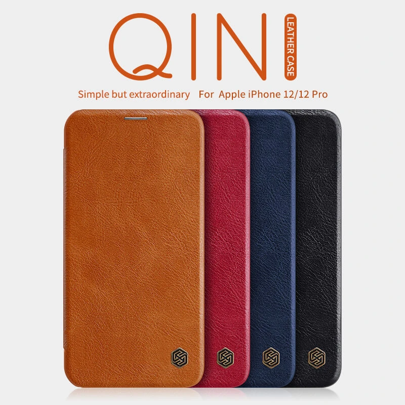 Nillkin Qin Series Leather case for Apple iPhone 12, iPhone 12 Pro 6.1 official NILLKIN store Nillkin Qin Series Leather case for Apple iPhone 12, iPhone 12 Pro 6.1 order from official NILLKIN store