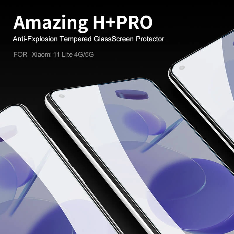 Nillkin Amazing H+ Pro tempered glass screen protector for Xiaomi Mi11 Lite (Mi 11 Lite), Mi11 Lite 5G NE official NILLKIN store Nillkin Amazing H+ Pro tempered glass screen protector for Xiaomi Mi11 Lite (Mi 11 Lite), Mi11 Lite 5G NE order from official NILLKIN store