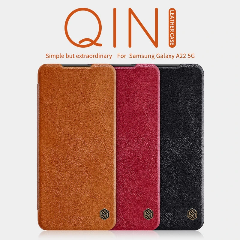 Nillkin Qin Series Leather case for Samsung Galaxy A22 5G, Galaxy F42 5G official NILLKIN store Nillkin Qin Series Leather case for Samsung Galaxy A22 5G, Galaxy F42 5G order from official NILLKIN store