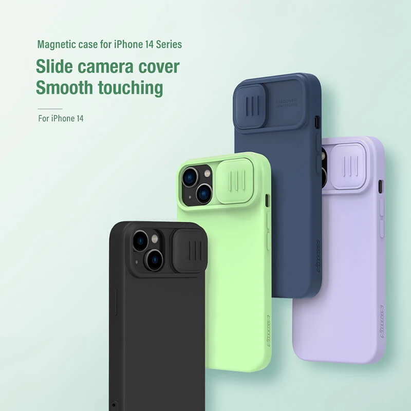 Nillkin CamShield Silky Magnetic silicon case for Apple iPhone 14 6.1 (2022), Apple iPhone 13 official NILLKIN store Nillkin CamShield Silky Magnetic silicon case for Apple iPhone 14 6.1 (2022), Apple iPhone 13 order from official NILLKIN store