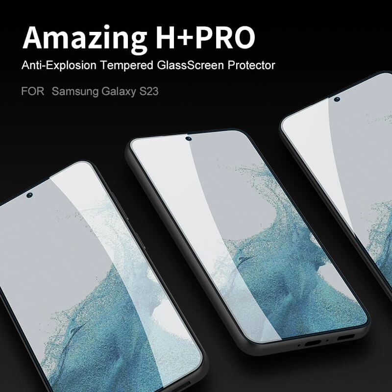 Nillkin Amazing H+ Pro tempered glass screen protector for Samsung Galaxy S23 official NILLKIN store Nillkin Amazing H+ Pro tempered glass screen protector for Samsung Galaxy S23 order from official NILLKIN store