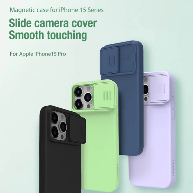 Nillkin CamShield Silky silicon case for Apple iPhone 15 Pro 6.1 (2023) official NILLKIN store Nillkin CamShield Silky silicon case for Apple iPhone 15 Pro 6.1 (2023) order from official NILLKIN store