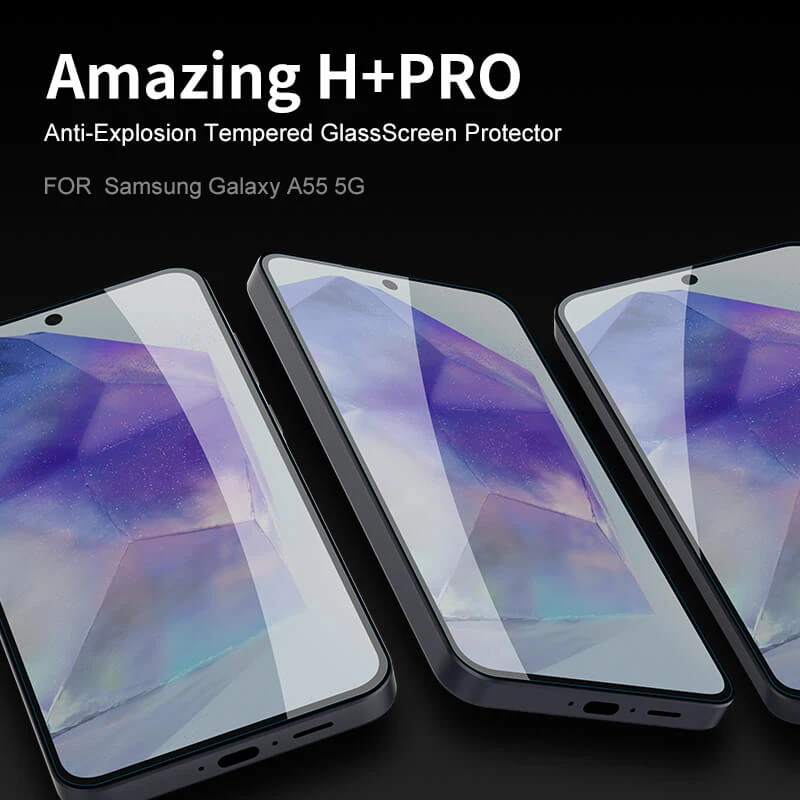 Nillkin Amazing H+ Pro tempered glass screen protector for Samsung Galaxy A55 official NILLKIN store Nillkin Amazing H+ Pro tempered glass screen protector for Samsung Galaxy A55 order from official NILLKIN store