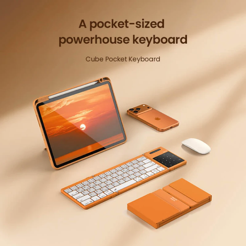 Nillkin Portable Cube Pocket Keyboard Orange edition official NILLKIN store Nillkin Portable Cube Pocket Keyboard Orange edition order from official NILLKIN store