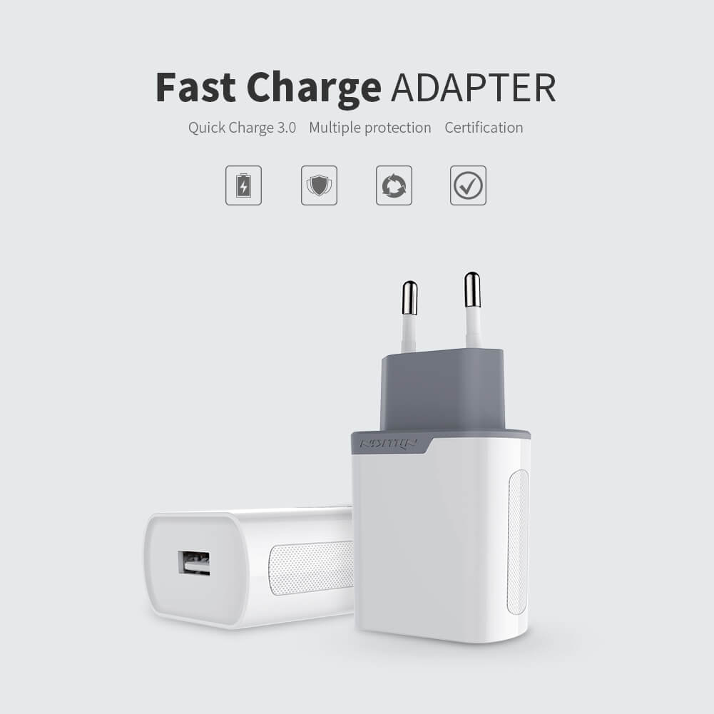 Nillkin Fast Charge Adapter with Quick Charge 3.0 support (Euro Plug)