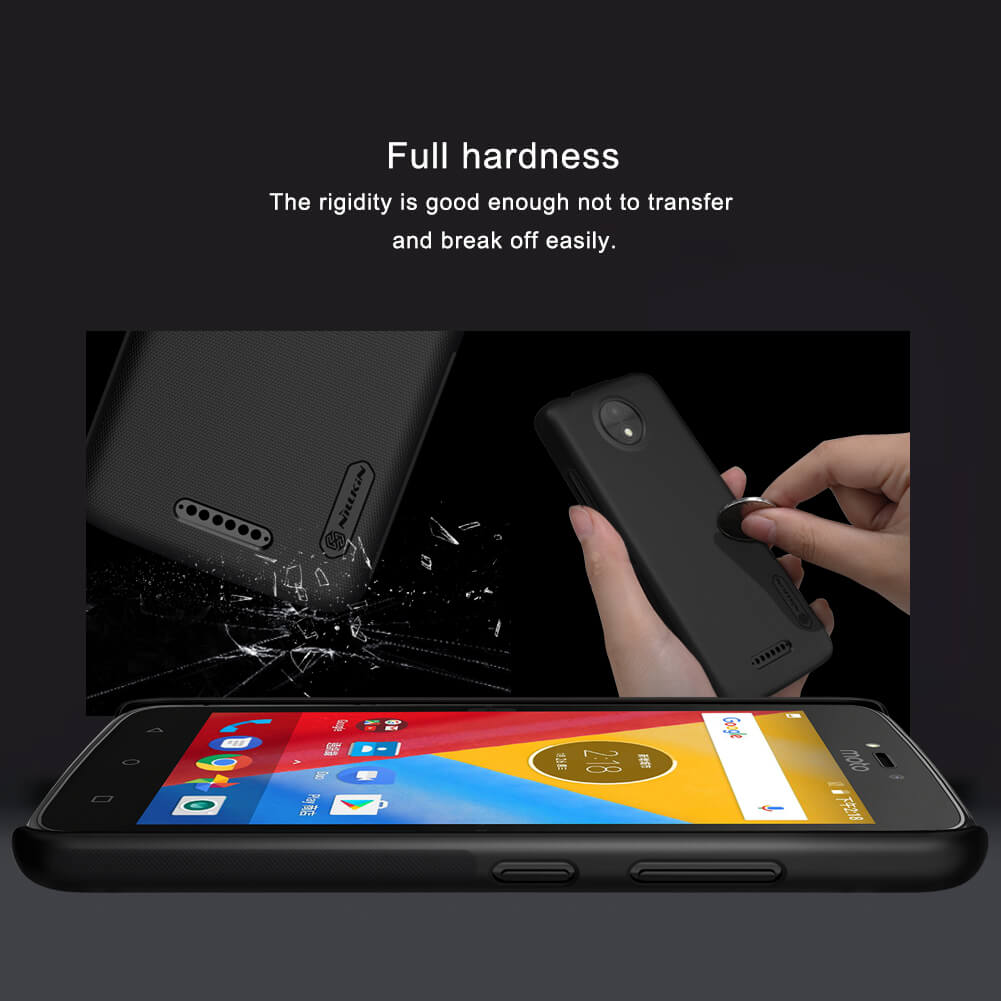Nillkin Super Frosted Shield Matte cover case for Motorola Moto C + free screen protector