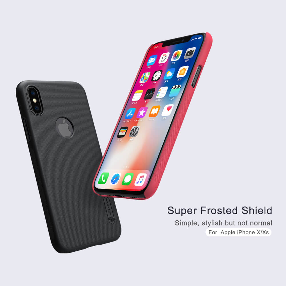 Nillkin Super Frosted Shield Matte cover case for Apple iPhone XS, iPhone X (with LOGO cutout)