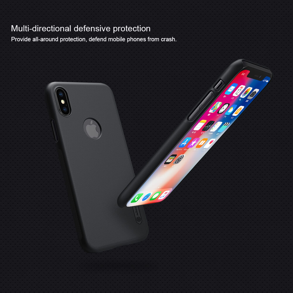 Nillkin Super Frosted Shield Matte cover case for Apple iPhone XS, iPhone X (with LOGO cutout)