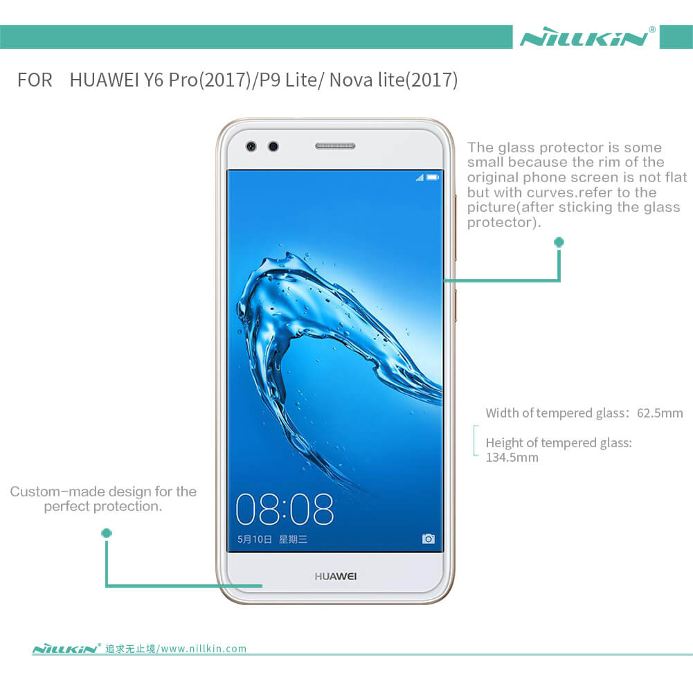 K-S-Trade Vetro Temperato Per Huawei Y6 II Compact - Pellicola 16:9 Ultra Chiara, Copre Solo Lo Schermo, Facile Installazione