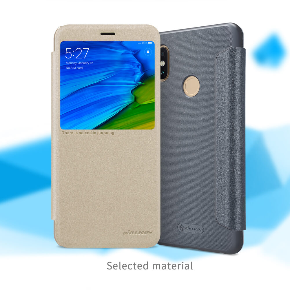 Nillkin Sparkle Series New Leather case for Xiaomi Redmi Note 5 Pro
