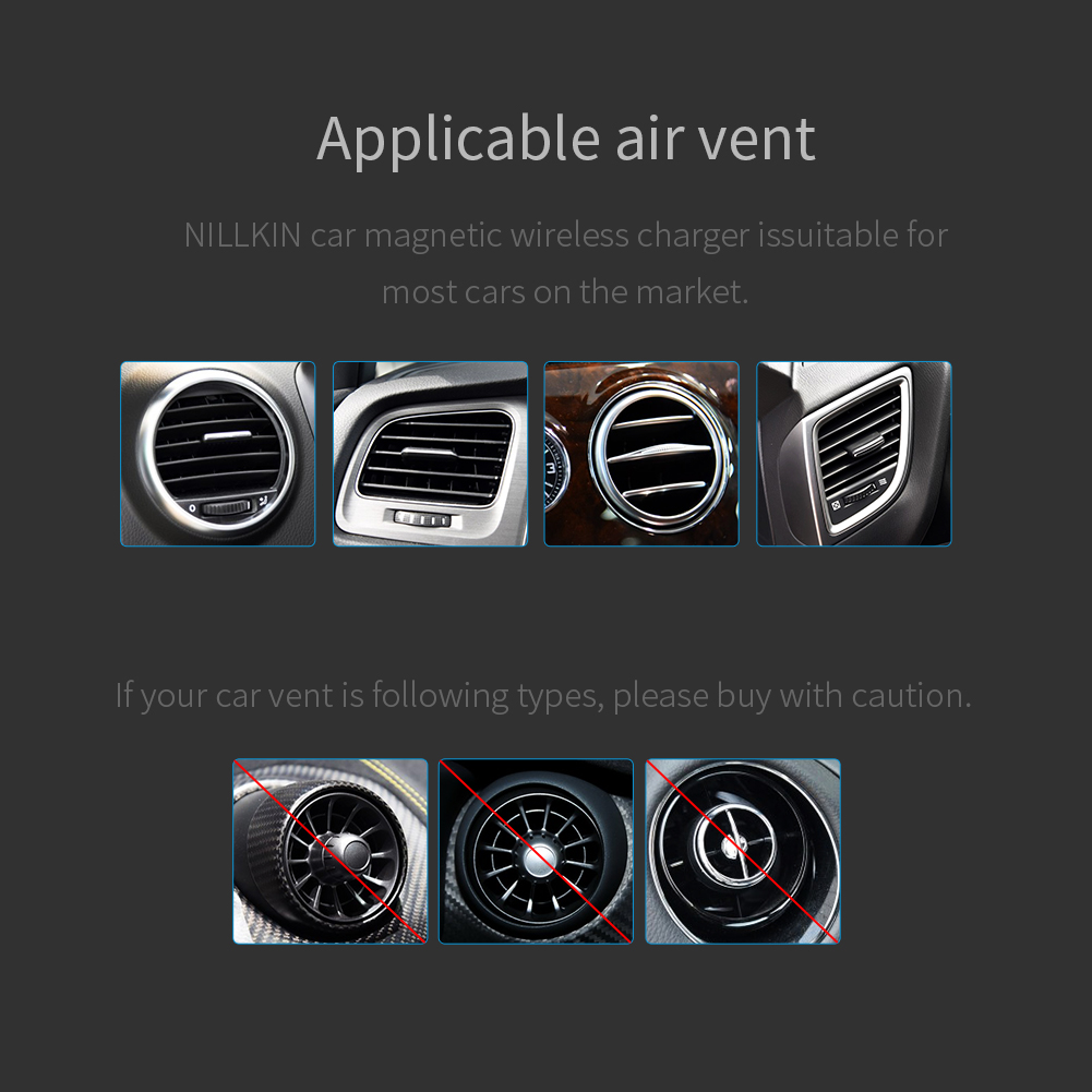 NILLKIN Car Magnetic QI Wireless Charger II (model A) (FAST Charge)