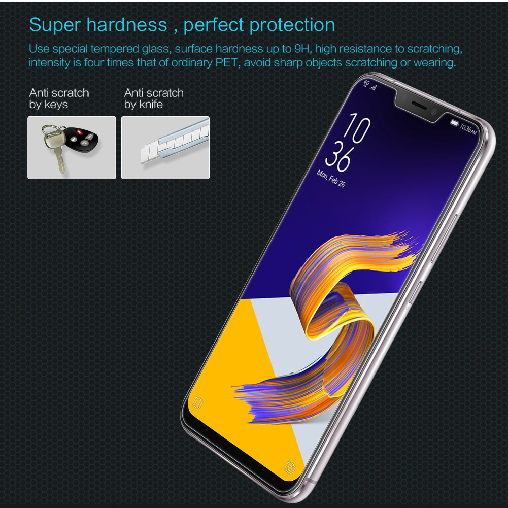 thumbnail image 2 of TPU Silicone Case + Tempered Glass Screen Protector For ASUS Zenfone 5Z ZS620KL – Clear, Ultra Slim, 360 Protection 2 of 6