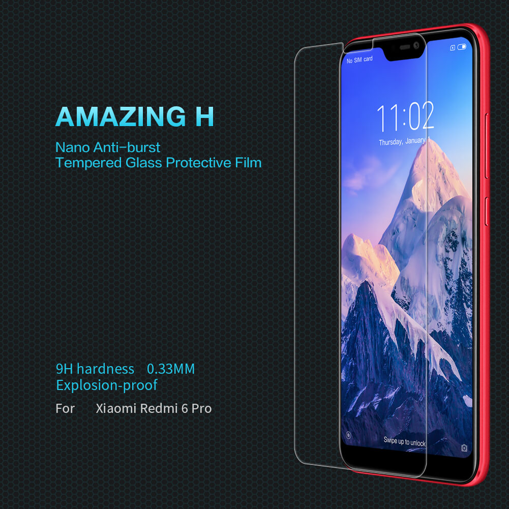 Nillkin Amazing H tempered glass screen protector for Xiaomi Redmi 6 Pro (Mi A2 Lite)