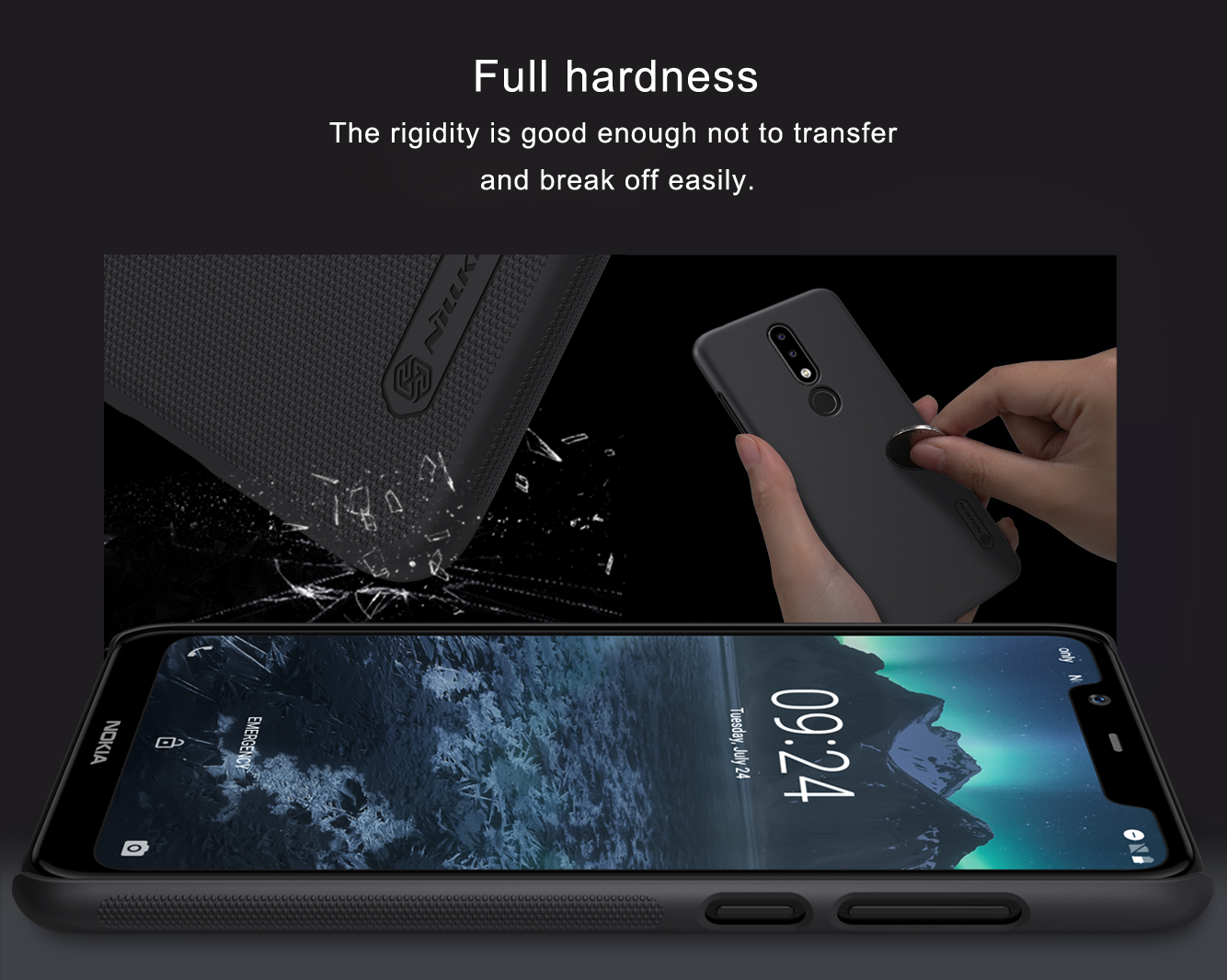 Nillkin Super Frosted Shield Matte cover case for Nokia 5.1 Plus (Nokia X5)