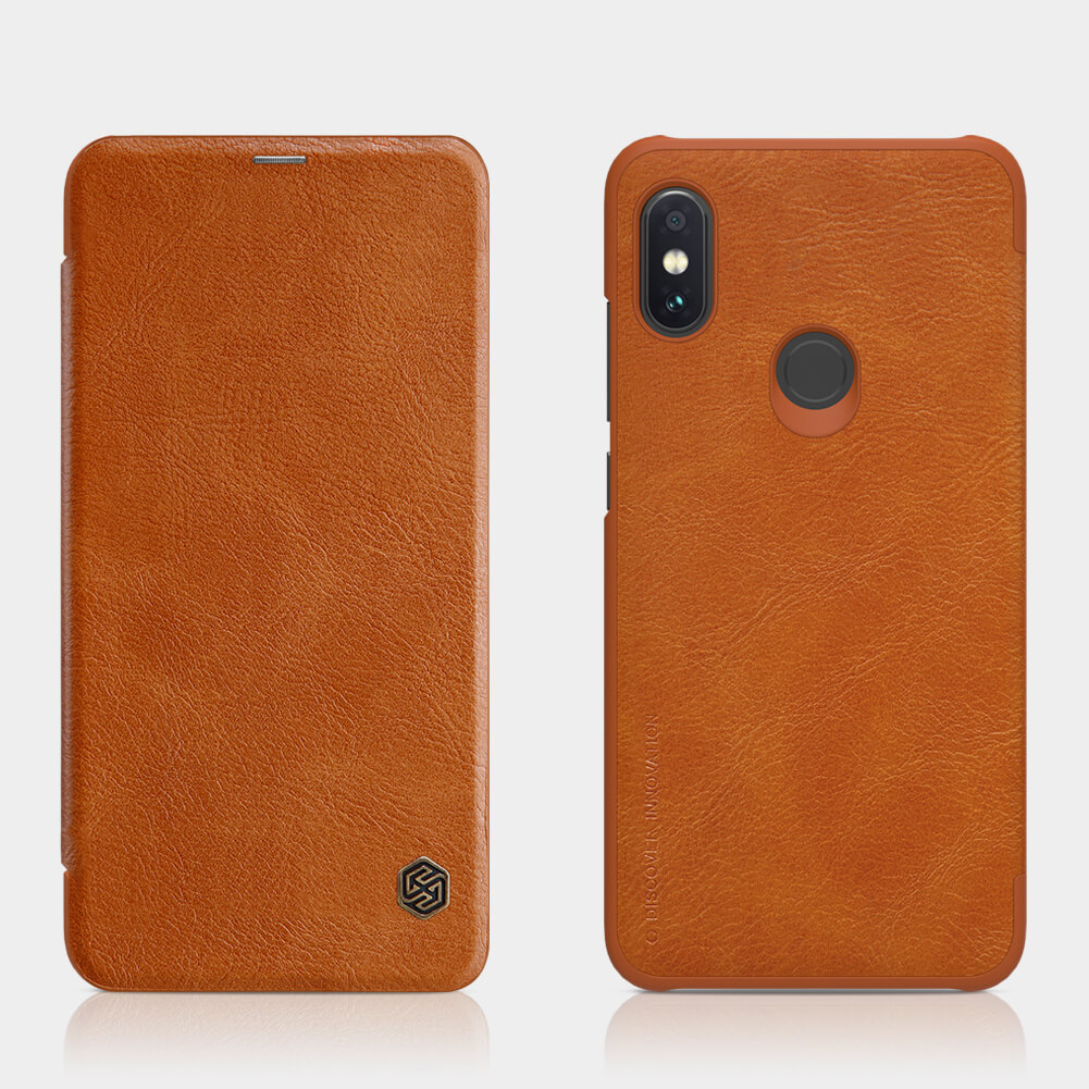 case body redmi 5 note Redmi case Xiaomi for Note Nillkin Series 6 Leather Qin Pro