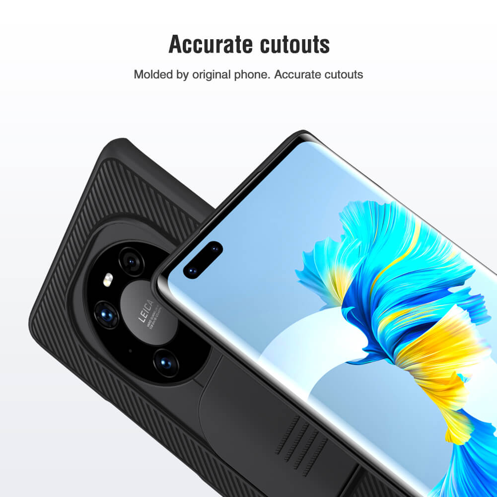 Cover Per Huawei Mate 40 Trasparente Con Stampa Gatto E Farfalla – TPU Morbido Antiurto